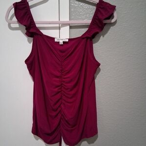 Perseption Concept Burgundy Blouse